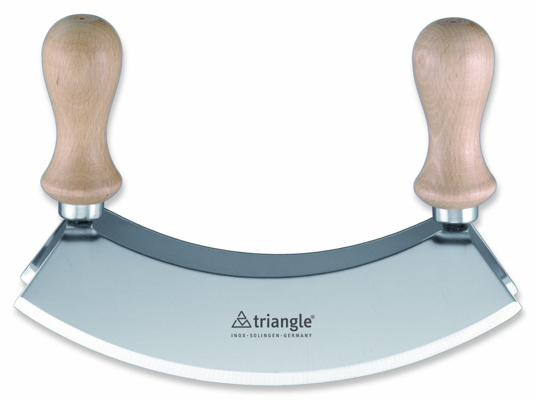 triangle 43 232 23 02 Wiegemesser 23 cm, zweischneidig mit Holzgriff Made in Solingen/Germany profes