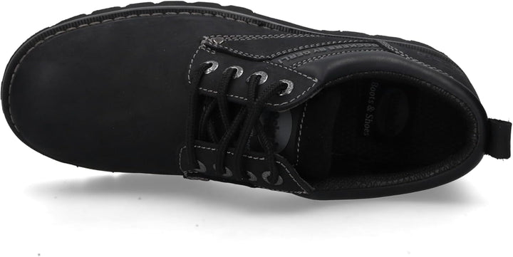 Dockers by Gerli Herren Schnürstiefeletten, Männer Schnürschuhe 40 EU Schwarz 100, 40 EU Schwarz 100