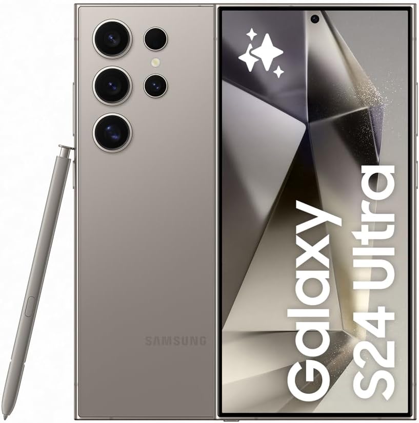 Samsung Galaxy S24 Ultra AI Smartphone, Android-Handy ohne Vertrag, 12GB RAM/512GB Speicher, 200-MP-