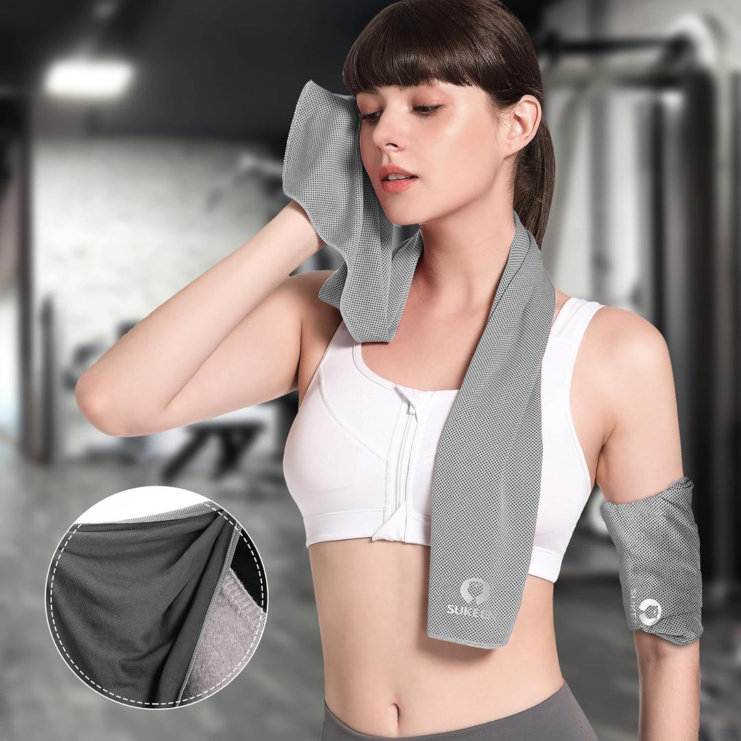 Sukeen Kühlendes Handtuch, Sport Cooling Towel für Hals und Körper, Schweisshandtuch schnelltrocknen