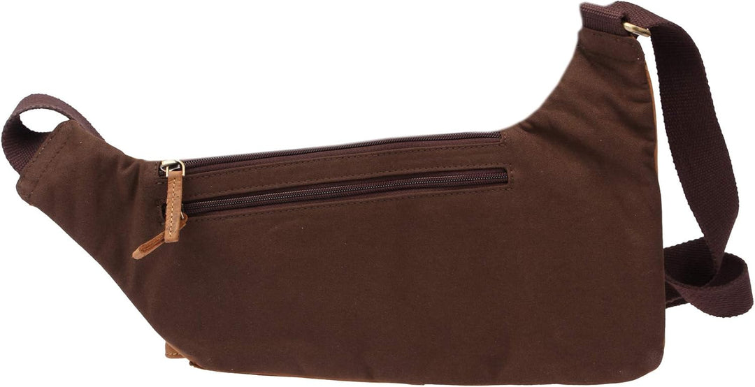 Greenburry Vintage Umhängetasche Leder Braun 26cm x 7cm x 43cm