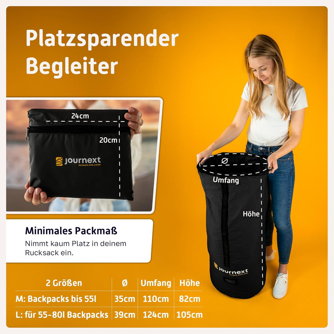 Journext 2 in 1 Rucksack Schutzhülle & Regenschutz/Flight Cover Rucksack/Rucksack Schutzhülle Flugze
