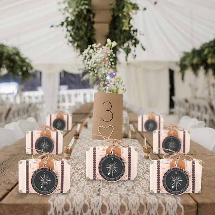 20 Stück Mini Koffer Gastgeschenke Hochzeit, Handarbeitskoffer Gastgeschenk Box, Parteibevorzugung M