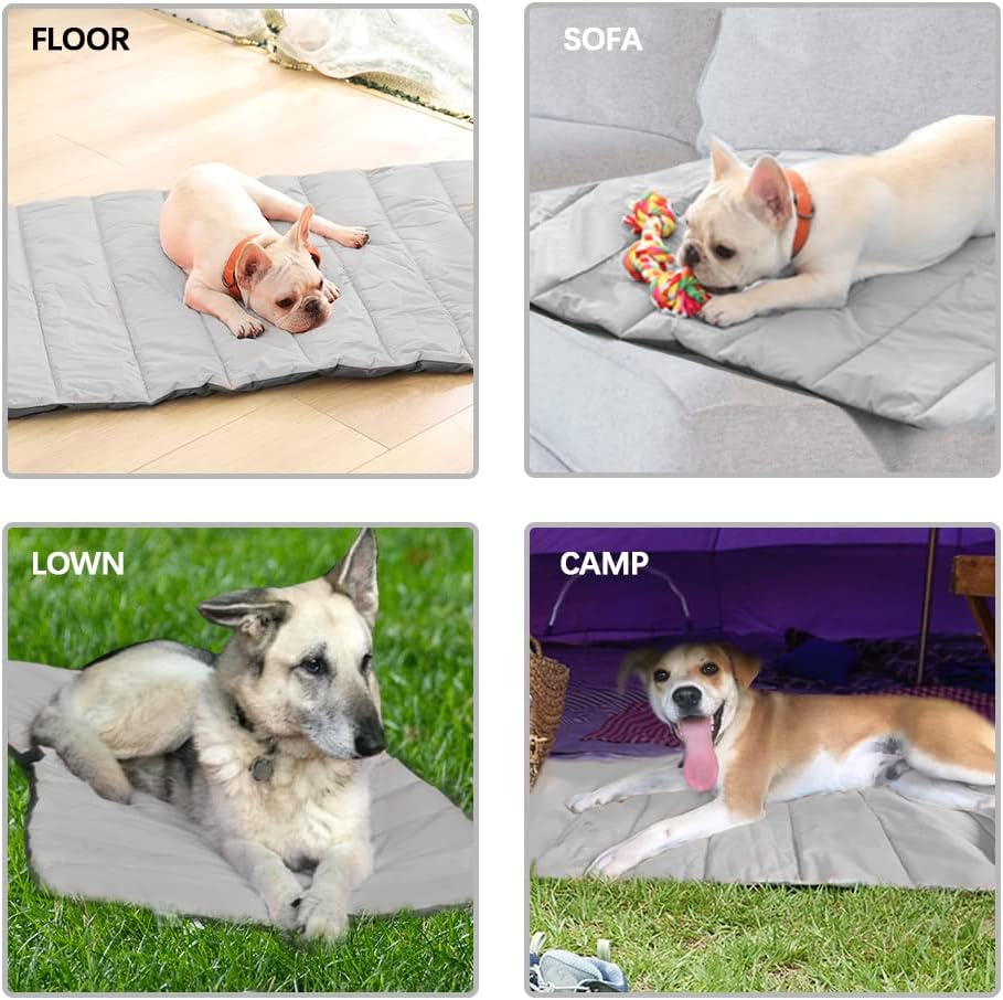 XIAPIA wasserdichte Hundematte für Outdoor, Waschbares Hundebett, Antistatik, Hygienisch, Faltbar, G