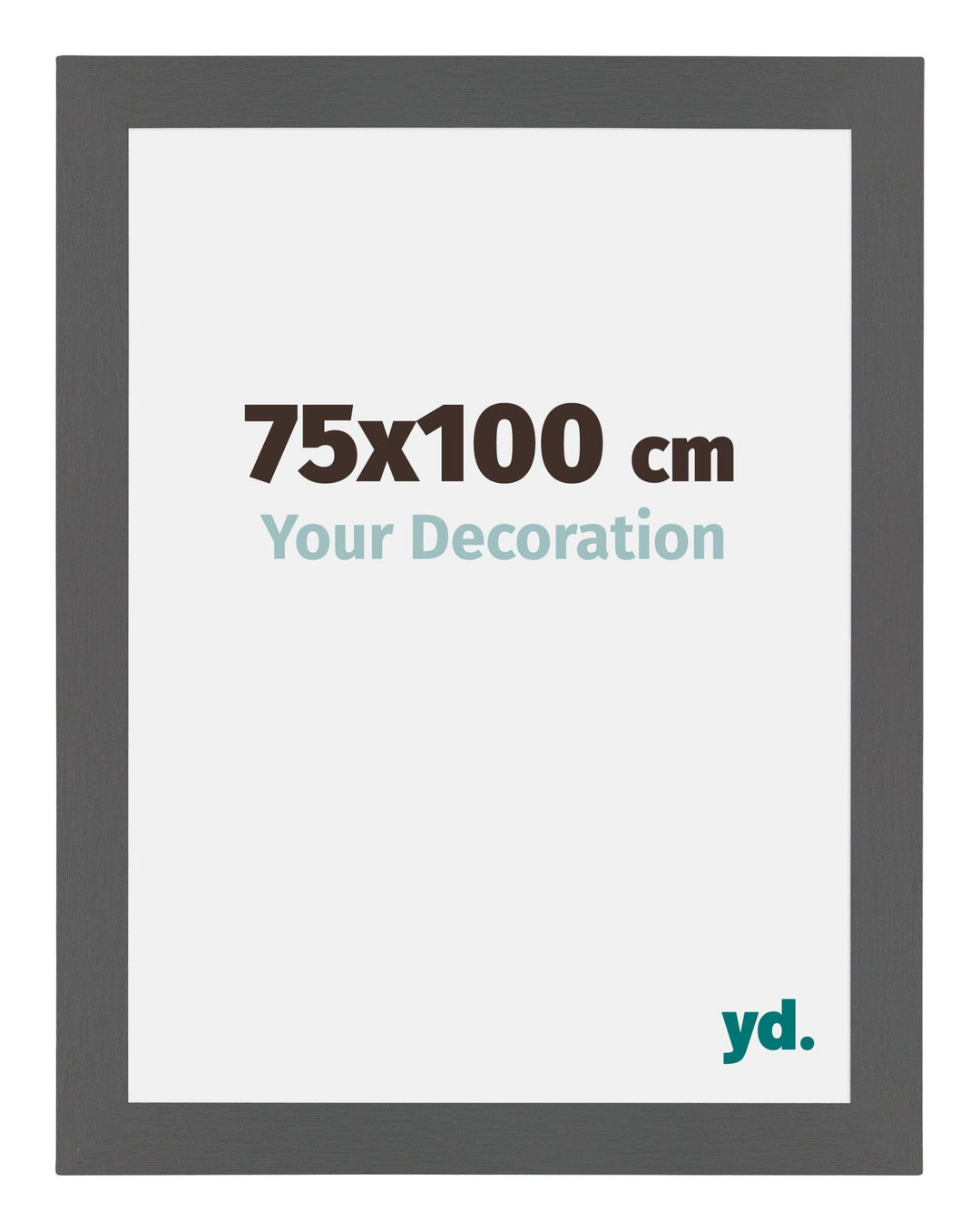 yd. Your Decoration - Bilderrahmen 75x100 cm - Antrazit - Bilderrahmen aus MDF mit Acrylglas - Antir