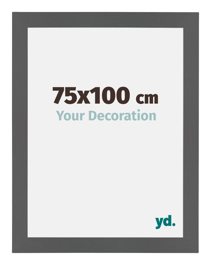 yd. Your Decoration - Bilderrahmen 75x100 cm - Antrazit - Bilderrahmen aus MDF mit Acrylglas - Antir