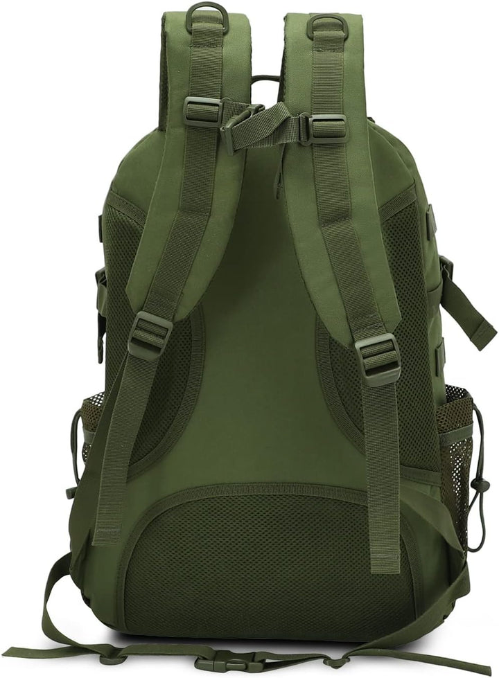 FALKENSTEJN Rucksack für Freizeit Outdooraktivitäten Schule Arbeit Multifunktionsrucksack Army 35L/4