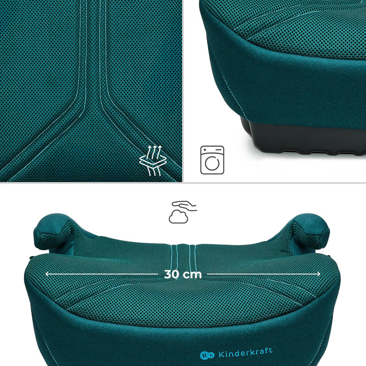 Kinderkraft I-BOOST 2 PRO, Sitz für Kinder von 125-150cm und im Alter von 6-12 Jahren, Isofix-Montag