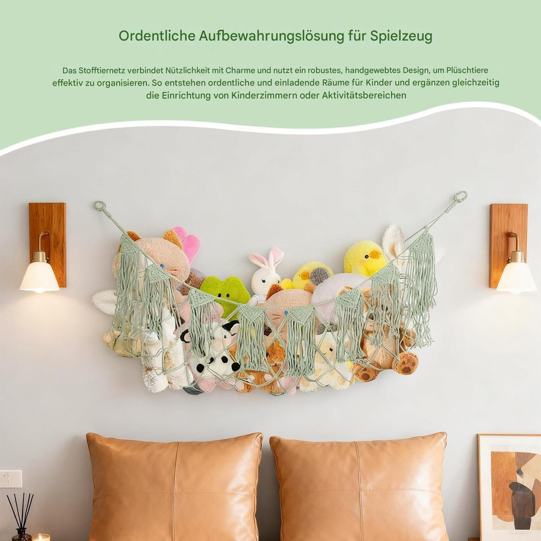 Spielzeug Netz Hängematte Für Stofftiere | Wandorganizer Für Hohe Belastung - Plüschtier Aufbewahrun