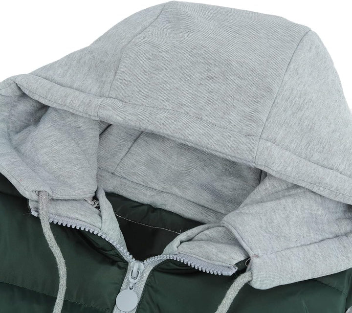 YYNUDA Damen Weste Steppweste mit Kapuze Leicht Daunenweste Warm Gesteppt Übergangsweste Winterweste