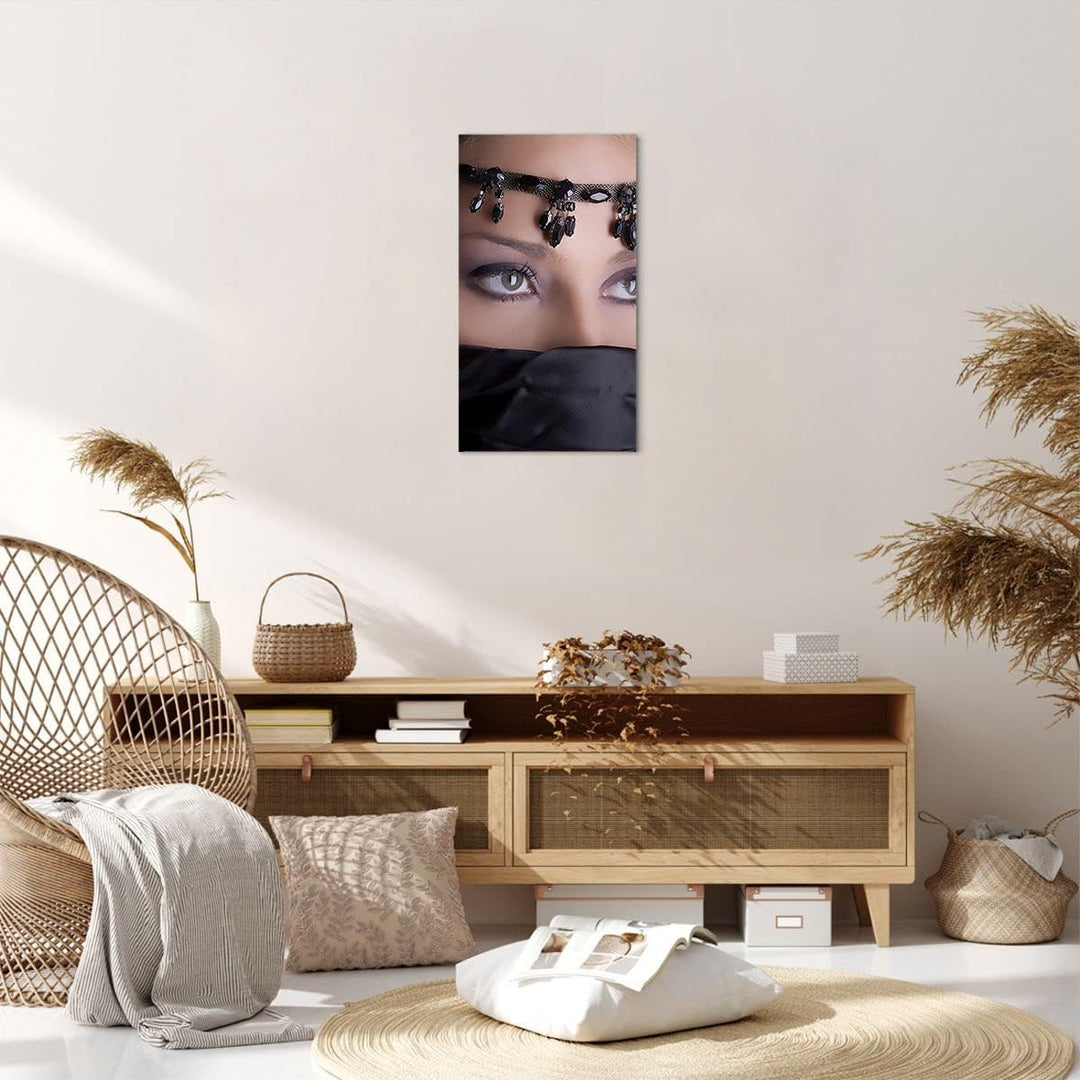 Bilder auf Leinwand Orient weiblich modell dekoration Leinwandbild mit Rahmen 45x80cm Wandbilder Dek