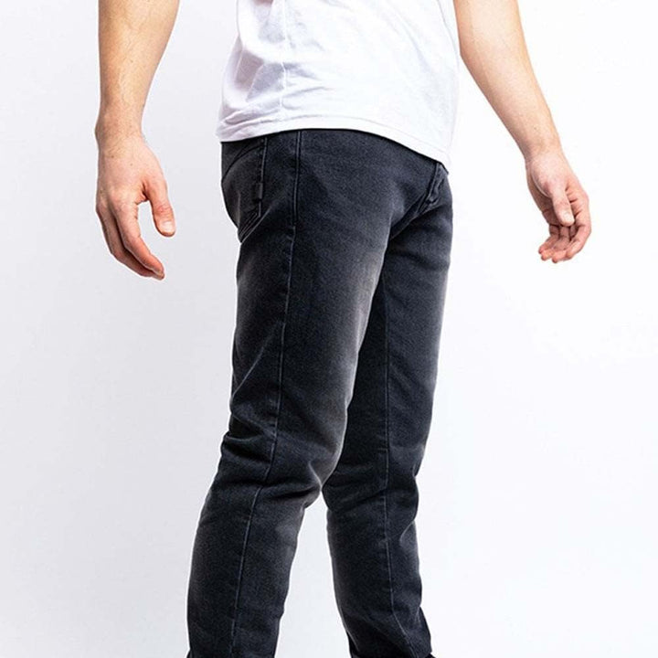 John Doe Taylor Monolayer XTM Motorrad Jeans Stretch Atmungsaktiv mit Protektoren 31W / 32L Schwarz,