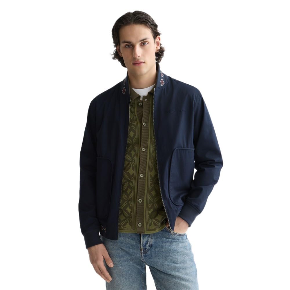 Scotch & Soda Herren Reversiible Bomber Jacket S SKY CAPTAIN 401, S SKY CAPTAIN 401