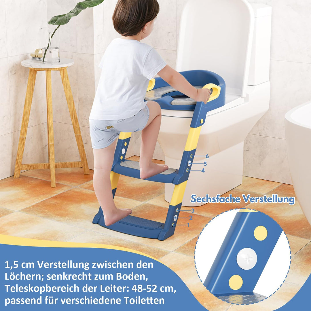 toilettensitz kinder mit treppe Toiletten Training faltbar und Tragbar Tritthocker für Kinder oder U