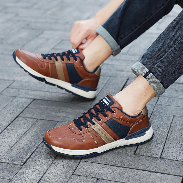 ARRIGO BELLO Freizeitschuhe Herren Sneaker PU Leder Walkingschuhe Atmungsaktive Athletic Formal Clas