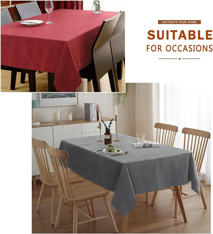 WAITER TREE Tischdecke Hochwertig Tischdecke Abwaschbar Tischtuch Pflegeleichte Tischdecke Flaumopti