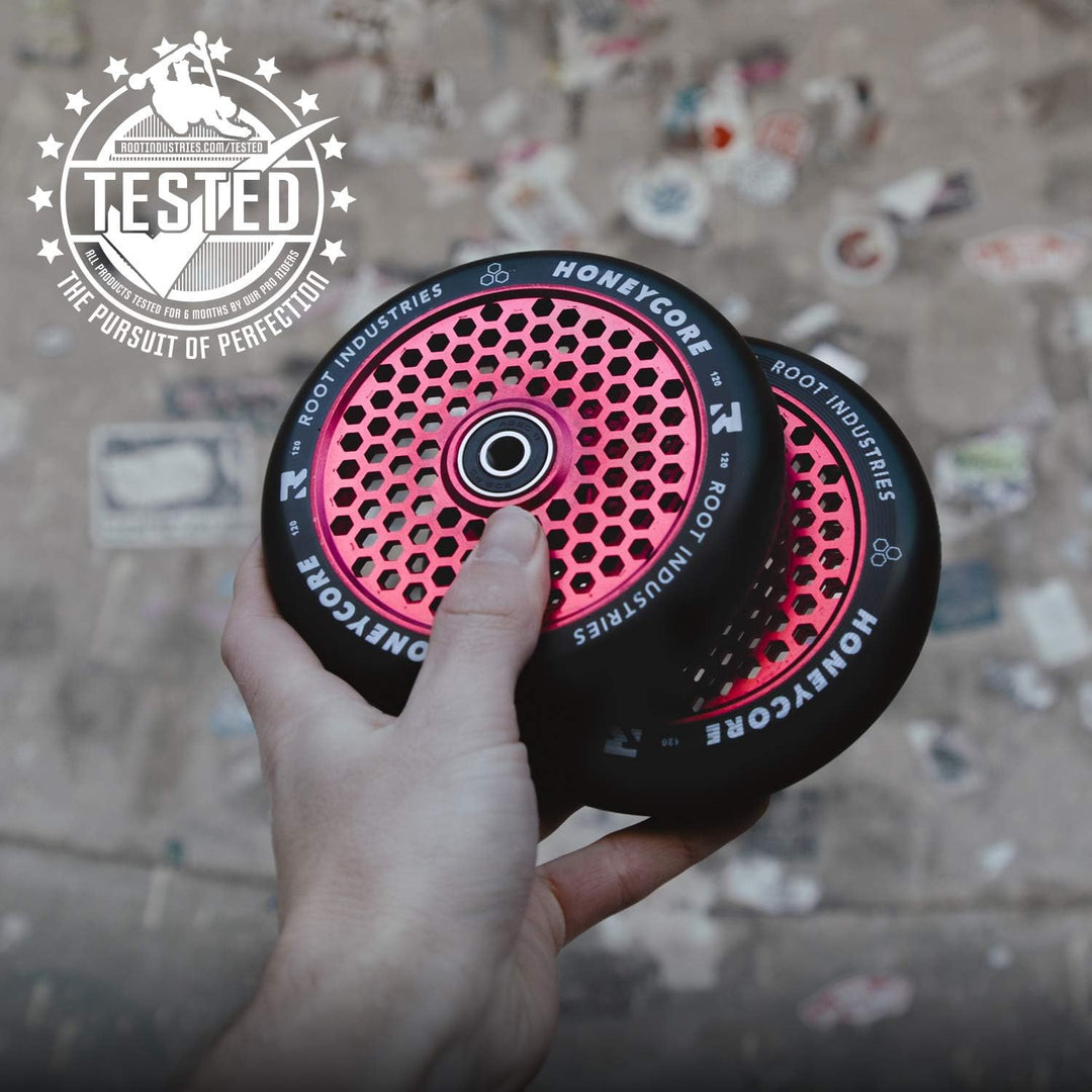 Root Unisex – Erwachsene Honeycore Scooter-Räder, Rot, 110mm Rot 110mm, Rot 110mm