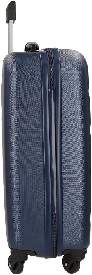 Roll Road Flex Kabinenkoffer Blau 38x54x20 cms Hartschalen ABS Kombinationsschloss 35L 2,5Kgs 4 Räde