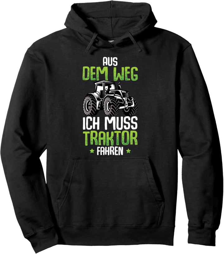 Aus Dem Weg Ich Muss Traktor Fahren Trecker Kinder Junge Pullover Hoodie