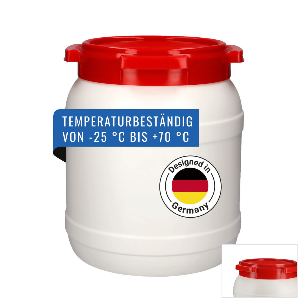 DENIOS® Weithalsfass, Maximal sichereres Weithalsfass, Fass, Fässer, Kunststofffass, Kunststofffässe