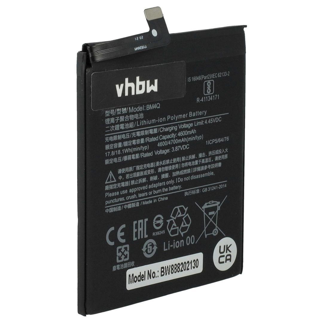 vhbw Akku kompatibel mit Xiaomi Pocophone M2004J11G, Poco F2 Pro 5G Handy Smartphone Telefon (4400 m