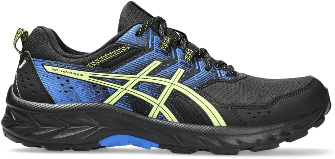 ASICS Herren Gel-Venture 9 Schuhe 47 EU Black Glow Yellow, 47 EU Black Glow Yellow