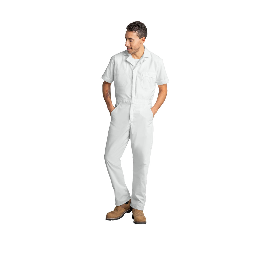 Red Kap Herren Men's Short Sleeve Speedsuit Speedsuit L Lang Weiss, L Lang Weiß
