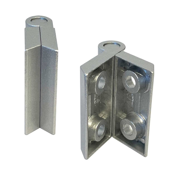 SCHMIDT systemprofile 10x Scharnier 64x44mm Aluminium M6 40 Nut 8 Klappscharnier Drehband Aluprofil-