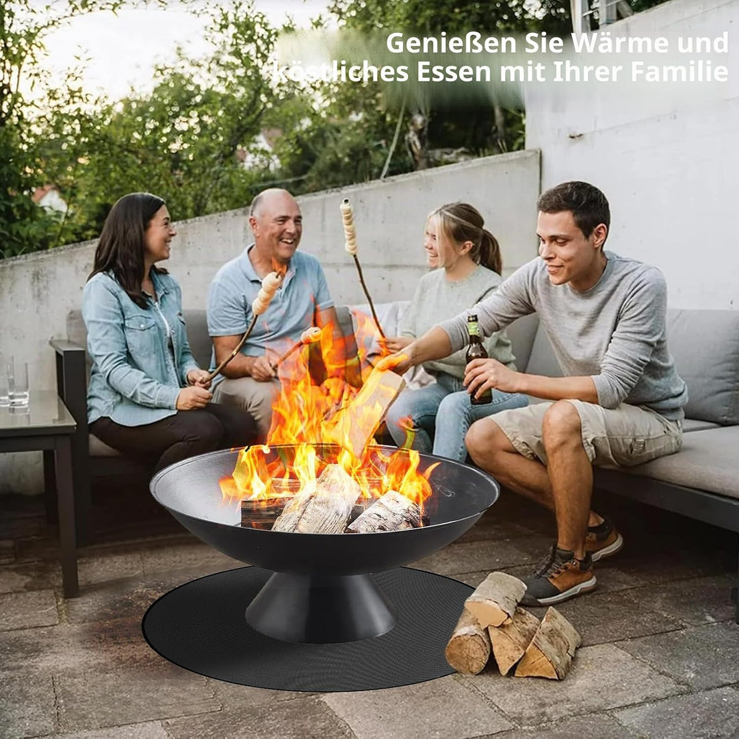48 Zoll Feuerfeste Unterlagezum,Rund Feuerfeste Unterlage,Grillmatte Bodenschutz,Feuerschutz Wassers