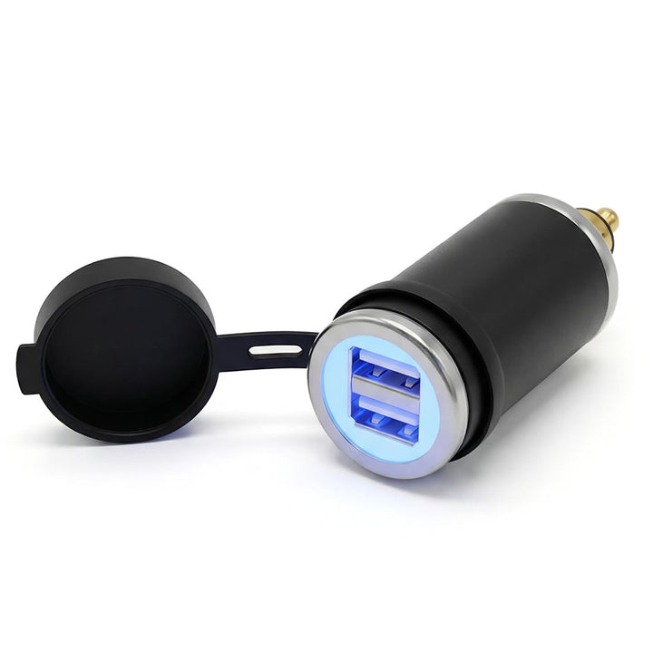 Cliff-Top USB-DIN-Ladegerät (Hella) für Motorrad, 4,6 A, kompatibel mit BMW-Motorrädern (rechts) Bla