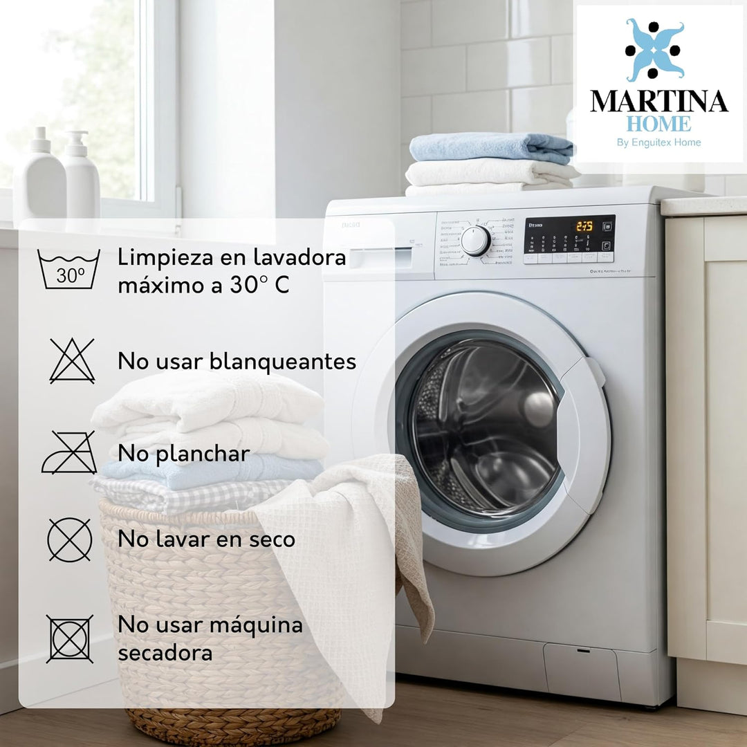 Martina Home Tunez elastischer Sofabezug, Stoff, Beige (Elfenbein), 4-Sitzer (220 bis 260 cm) Elfenb