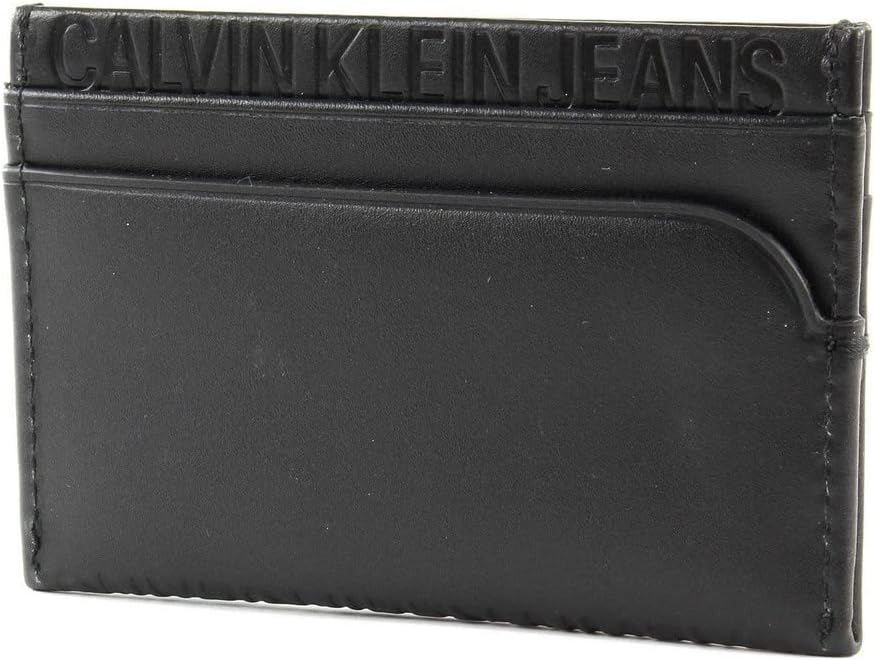 Calvin Klein Herren Logo Pop Cardholder Schultertasche, Schwarz (Infinite Black), 1x1x1 cm