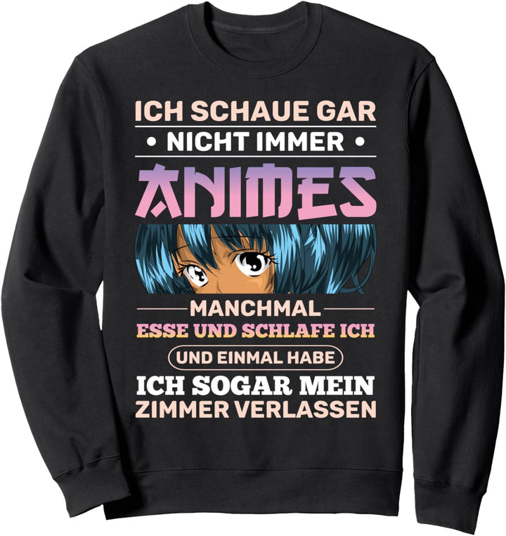 Japanischer Manga Geek Japaner Otaku Lustiges Anime Sweatshirt