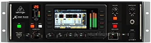 Behringer X32 RACK Digitaler Rack-Mixer mit 40 Eingängen und 25 Bussen, 16 programmierbaren Midas-Vo