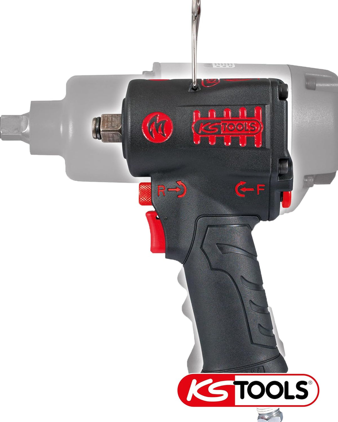 KS Tools 515.1270 1/2" miniMONSTER Hochleistungs-Druckluft-Schlagschrauber 1.390 Nm 1/2" 1.390 Nm Si