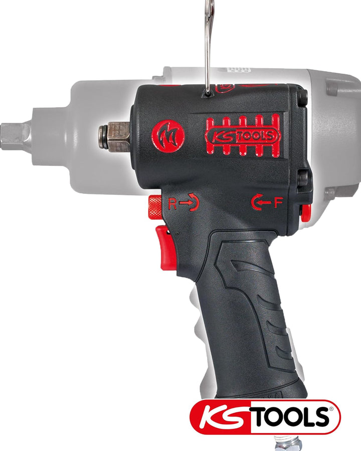KS Tools 515.1270 1/2" miniMONSTER Hochleistungs-Druckluft-Schlagschrauber 1.390 Nm 1/2" 1.390 Nm Si