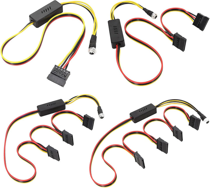 YHAILI SATA-Kabel DC 5,5 x 2,5 auf Stromkabel 12 V auf 5 V DC5525 auf Splitter-Steckverbinder, Kabel