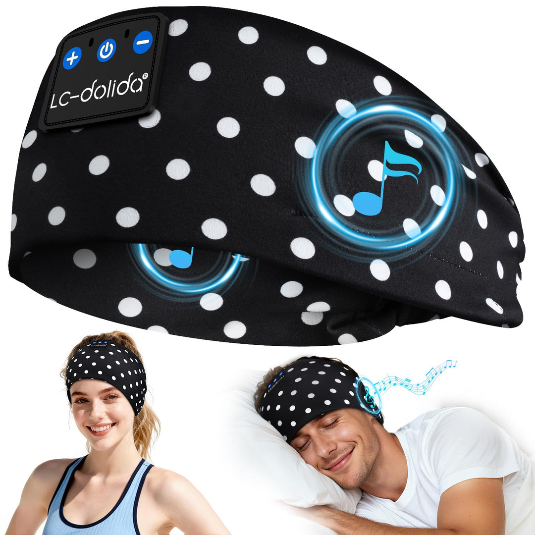 LC-dolida Schlafkopfhörer Bluetooth Stirnband Kopfhörer, Schlafkopfhörer Seitenschläfer Schlaf zum K