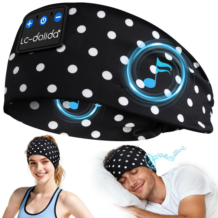 LC-dolida Schlafkopfhörer Bluetooth Stirnband Kopfhörer, Schlafkopfhörer Seitenschläfer Schlaf zum K