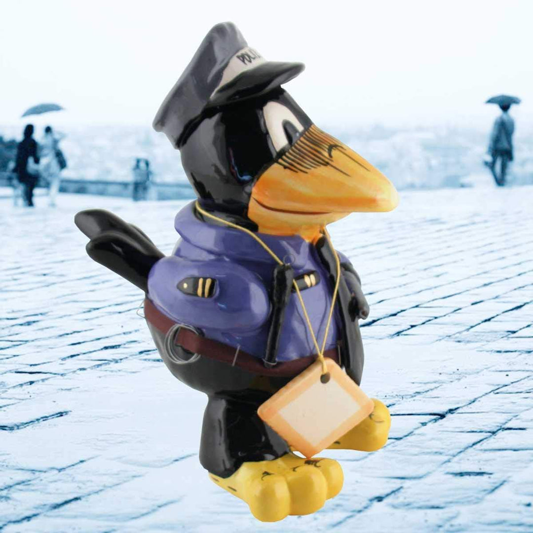 Tangoo Keramik-Rabe Polizist mit Blauer Jacke | TA-18805-B | 4260353194917