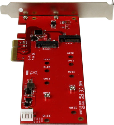 StarTech.com 2x M.2 SATA SSD Schnittstellenkarte - PCIe - PCI Express M.2 SATA III Controller - NGFF