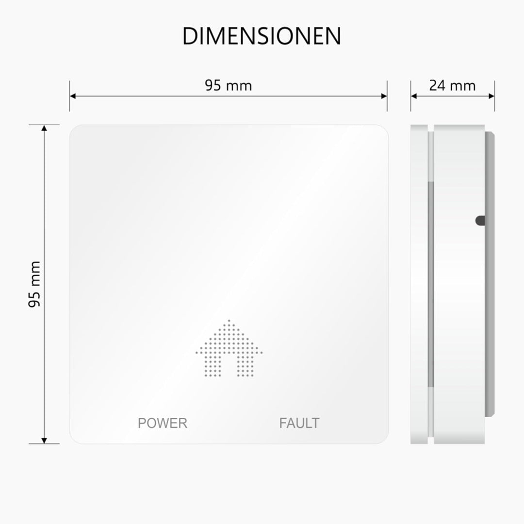 ELRO FF4610 Design-Brandschutz-Kit - 2X Ultraflacher Rauchmelder & Ultraflacher Kohlenmonoxid-Melder