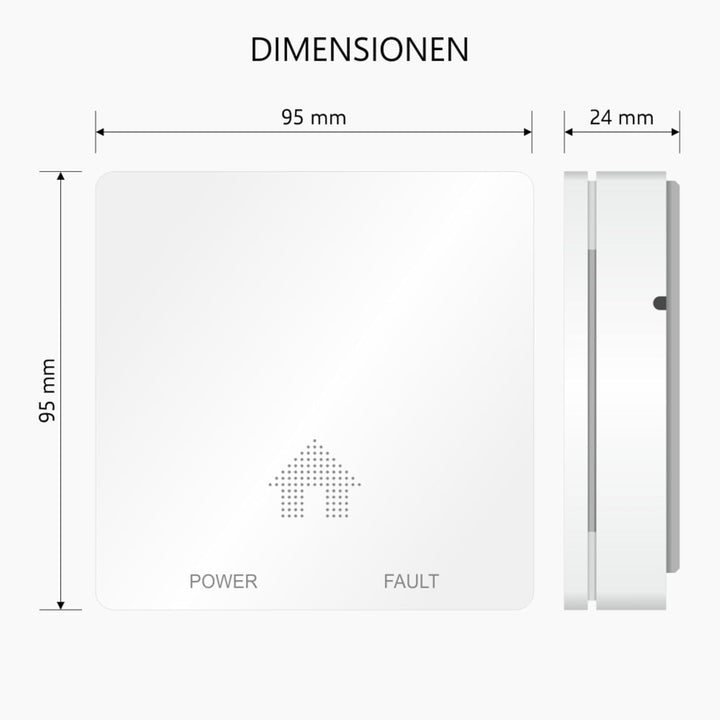 ELRO FF4610 Design-Brandschutz-Kit - 2X Ultraflacher Rauchmelder & Ultraflacher Kohlenmonoxid-Melder