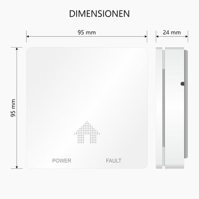 ELRO FF4610 Design-Brandschutz-Kit - 2X Ultraflacher Rauchmelder & Ultraflacher Kohlenmonoxid-Melder