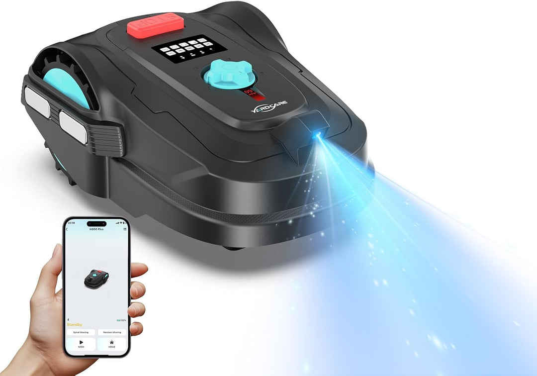 M800Plus Mähroboter ohne Begrenzungskabel, 800 m², GPS Positionierung+KI Vision Rasenmäher Roboter o