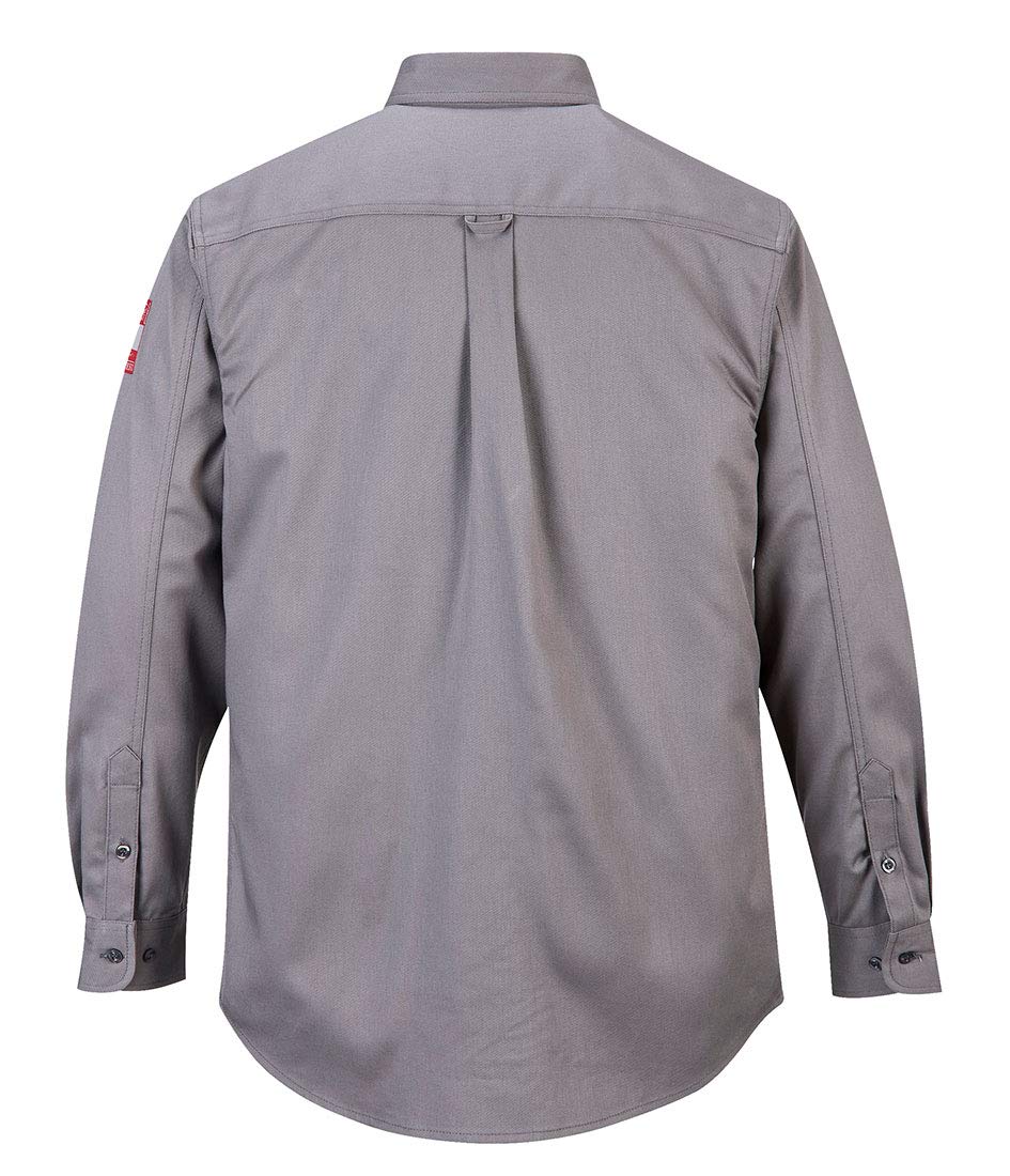 Portwest Bizflame 88/12 Hemd, Grösse: S, Farbe: Grau, FR89GRRS Grau S, Grau S
