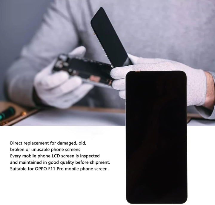 Yoidesu für Oppo F11 Pro Bildschirm-Ersatzkit, Schwarzes LCD-Display Oppo F11 Pro Ersatz-Touchscreen