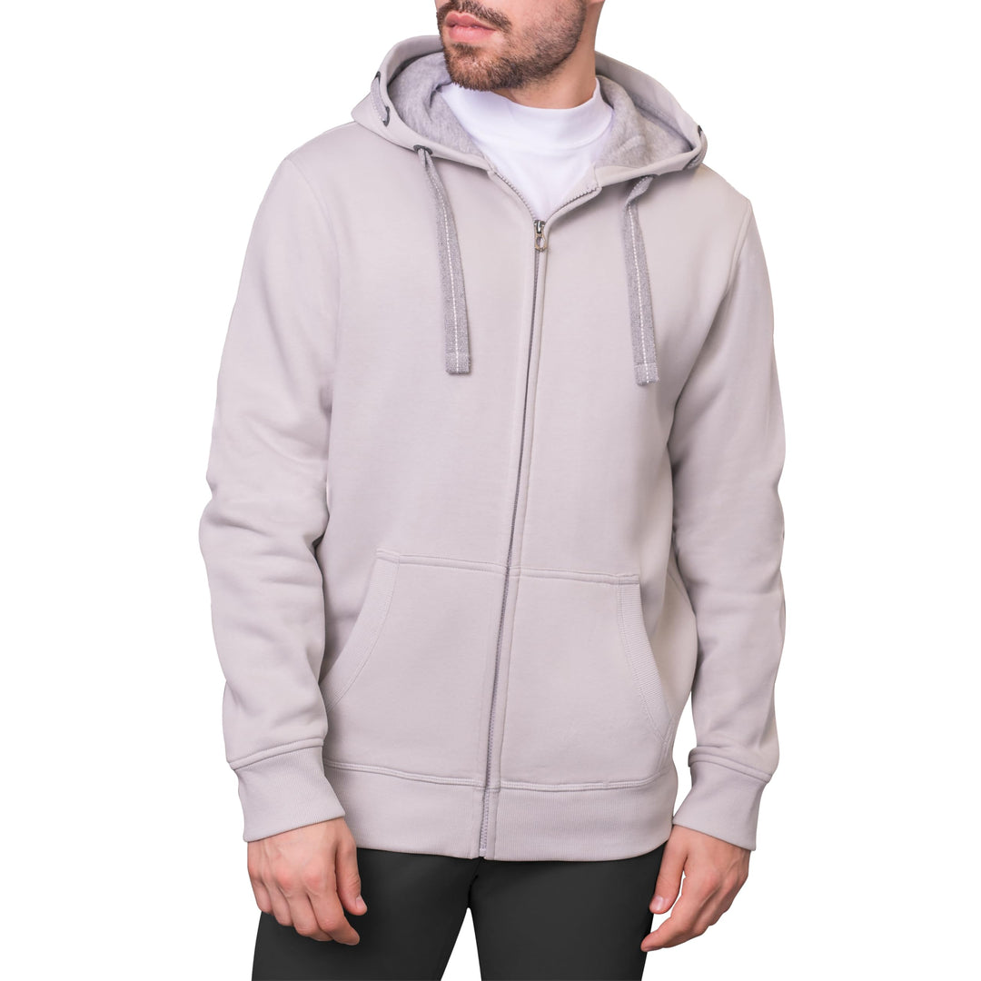 HRM Herren Hooded Jacket I Premium Kapuzenpullover Herren mit Kontrast-Innenfutter I Basic Hoodie mi