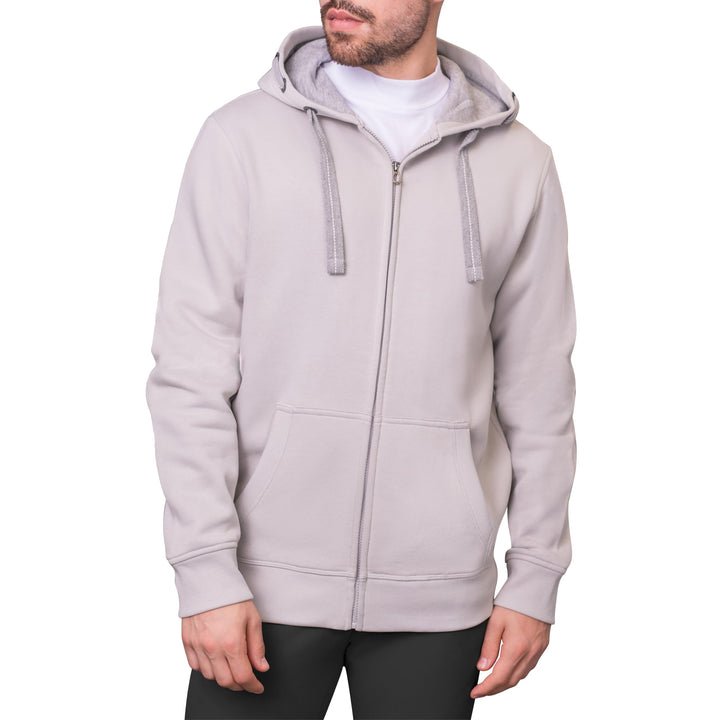 HRM Herren Hooded Jacket I Premium Kapuzenpullover Herren mit Kontrast-Innenfutter I Basic Hoodie mi