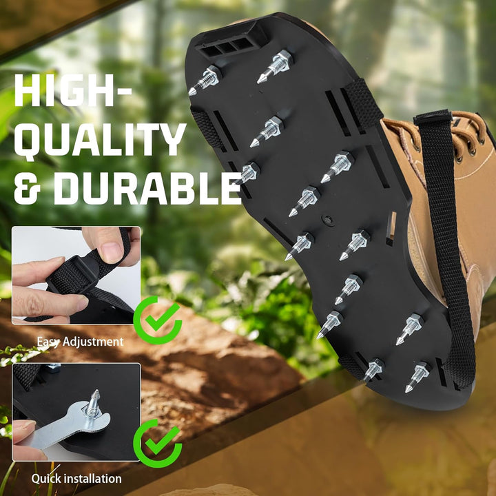 Nagelschuhe 42mm, 30x13.3cm Rasenbelüfter, Nagelschuhe ausgleichsmasse, Zum Rasen belüften oder als